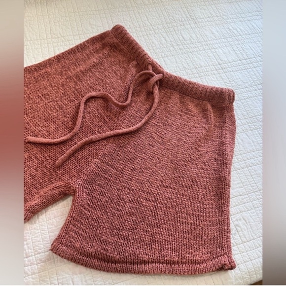 Sabo Skirt Rust Color Knit Shorts - Picture 2 of 5